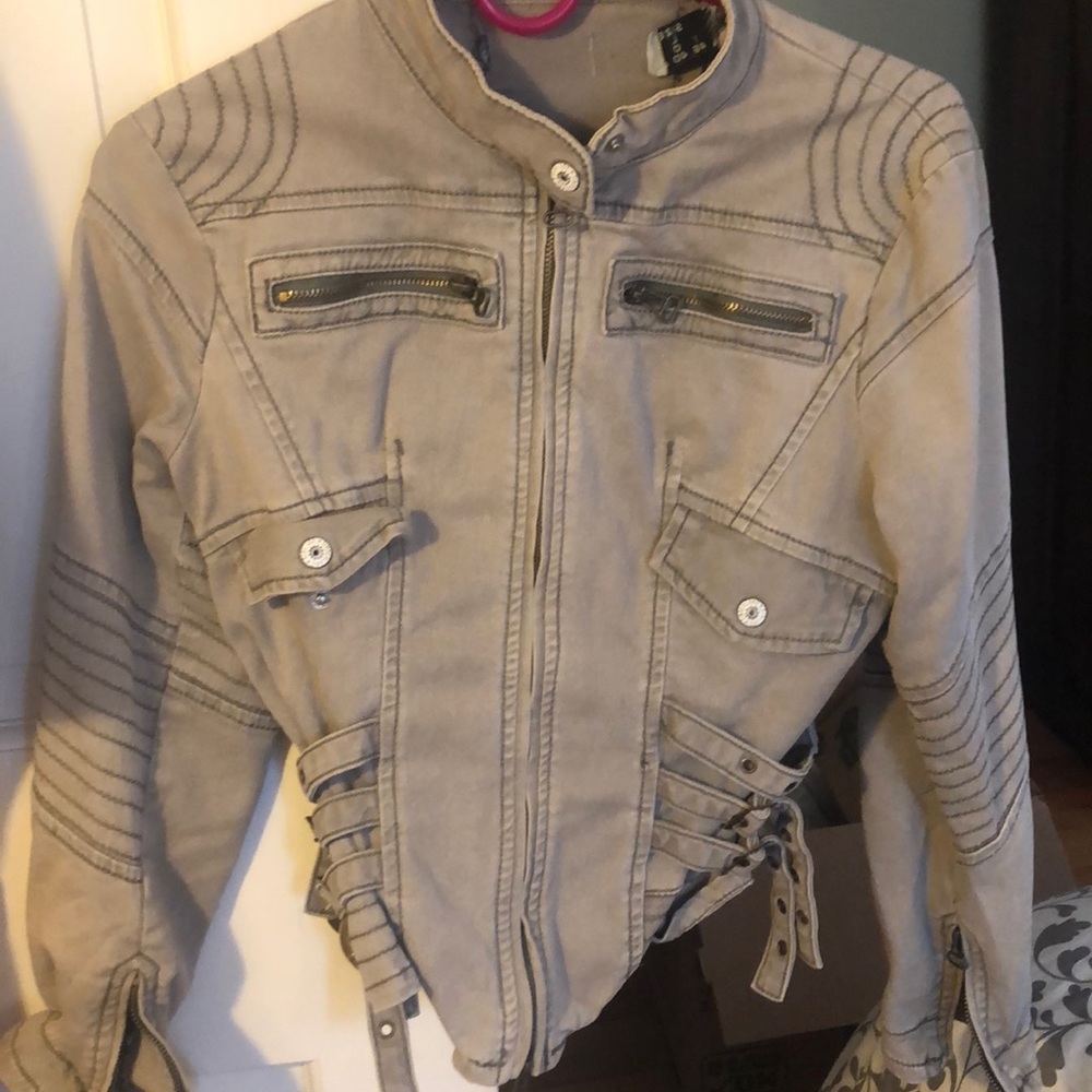 Italian made dusty green/ grey jacket